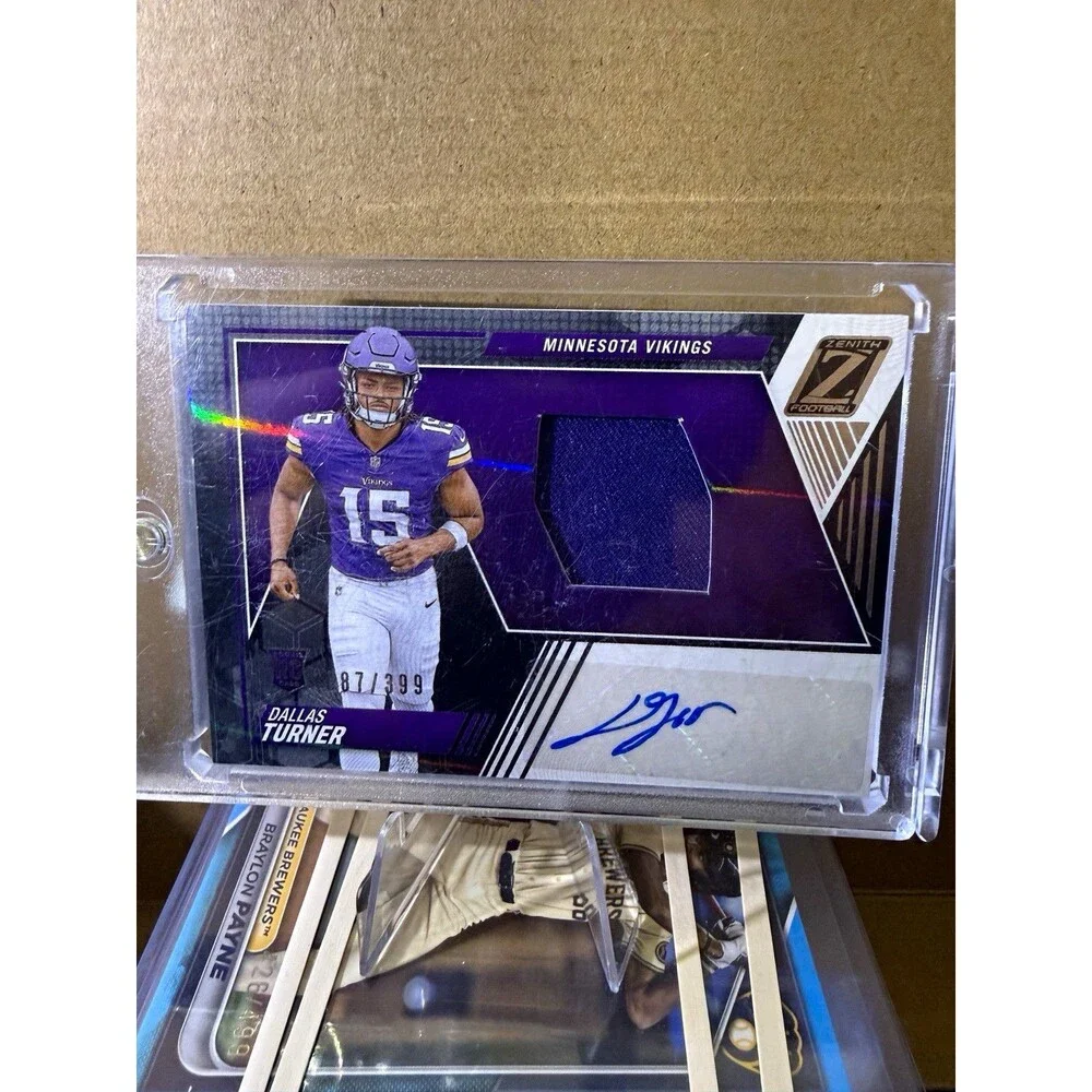 2024 Panini Zenith Dallas Turner Vikings #238 Rookie Patch Auto  /399🔥🔥🔥